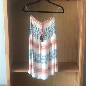 Strapless baiting suit cover